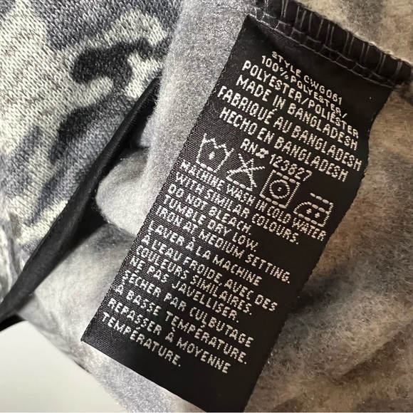 Canada Weather Gear Camouflage Fleece Pullover 1/4 Snap Sweater Mens Large - Picture 2 of 5